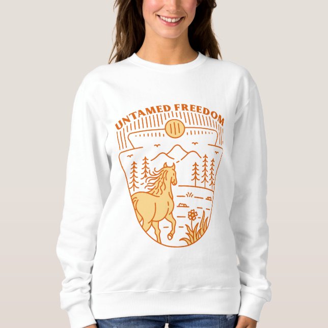 Camiseta Cavalo da Liberdade Indomada (Frente)