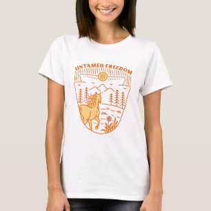Camiseta Cavalo da Liberdade Indomável
