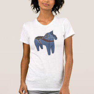 Camiseta Cavalo Dala da Suécia Dalecarlian Sueco