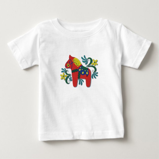 Camiseta Cavalo Dala Sueco Colorido (Frente)