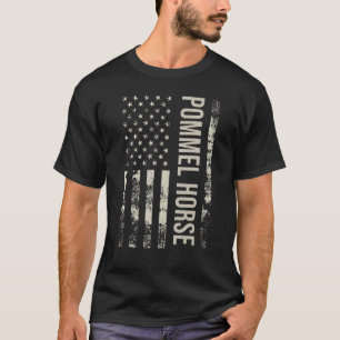 Camiseta Cavalo de Alças com Bandeira Americana Vintage