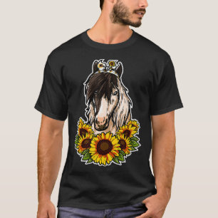 Camiseta Cavalo de Amor Bonito Presente Cavalo de Decor de