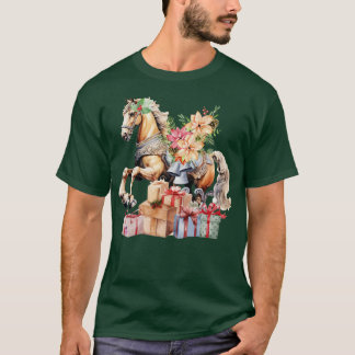 Camiseta Cavalo de balanço natalino