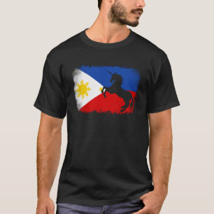 Camiseta Cavalo de bandeira vintage filipino Filipinas unic