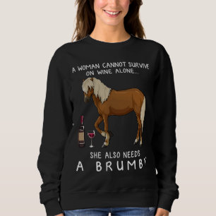 Camiseta Cavalo-De-Brumby E Cavalo-De-Vinho Formados