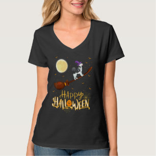 Camiseta Cavalo de Cão Malamute do Alasca Bruxa de Espingar