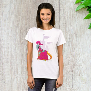 Camiseta Cavalo de Cavaleiro Medieval em Armadura Fantasia