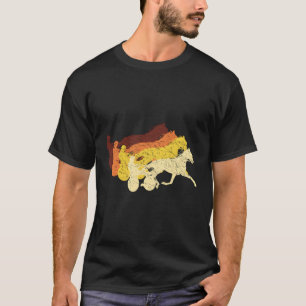 Camiseta Cavalo de Corrida de Arreios Trotters Cavalo de Ar