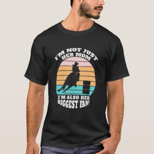 Camiseta Cavalo de Corrida de Barril Vintage Mãe Cowgirl Co