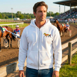 Camiseta Cavalo de Corrida de Harness e Motorista