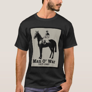 Camiseta Cavalo de Corrida de Vintage de Man O War