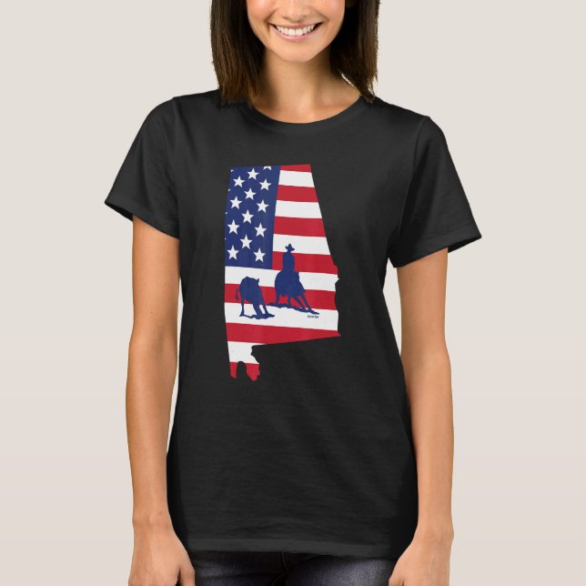 Camiseta Cavalo de Corte do Alabama EUA (Frente)