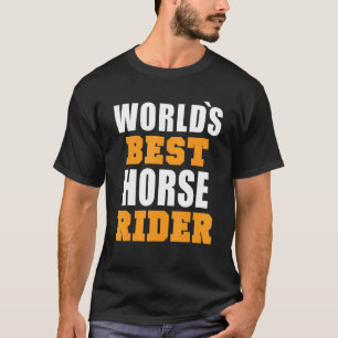 Camiseta Cavalo de Diversão de Cota de Cavalo Melhor do Mun