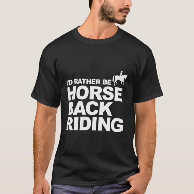 Camiseta Cavalo De Dorso Para Cavaleiros (Frente)