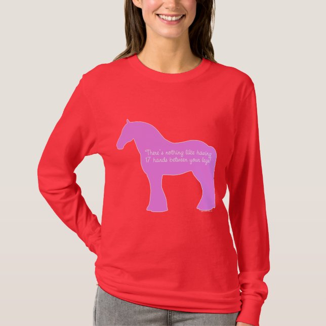 Camiseta Cavalo de esboço de 12 mãos (Frente)