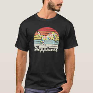 Camiseta Cavalo de Felicidade do Cavalo Retro Vintage