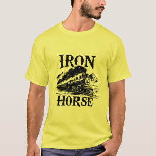 Camiseta Cavalo de Ferro" Locomotiva Ocidental Moderna T-Sh