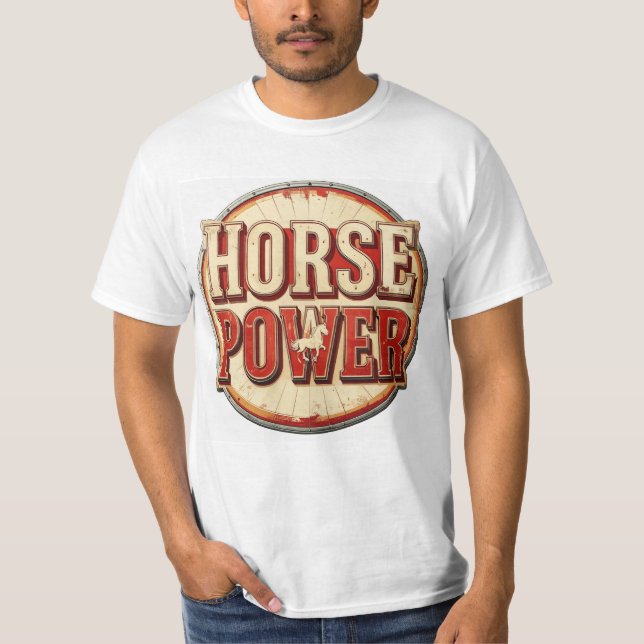 Camiseta cavalo de força (Frente)