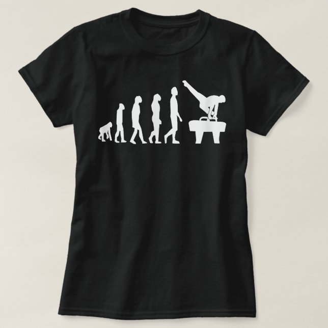 Camiseta Cavalo de Ginástica Evolução (Frente do Design)