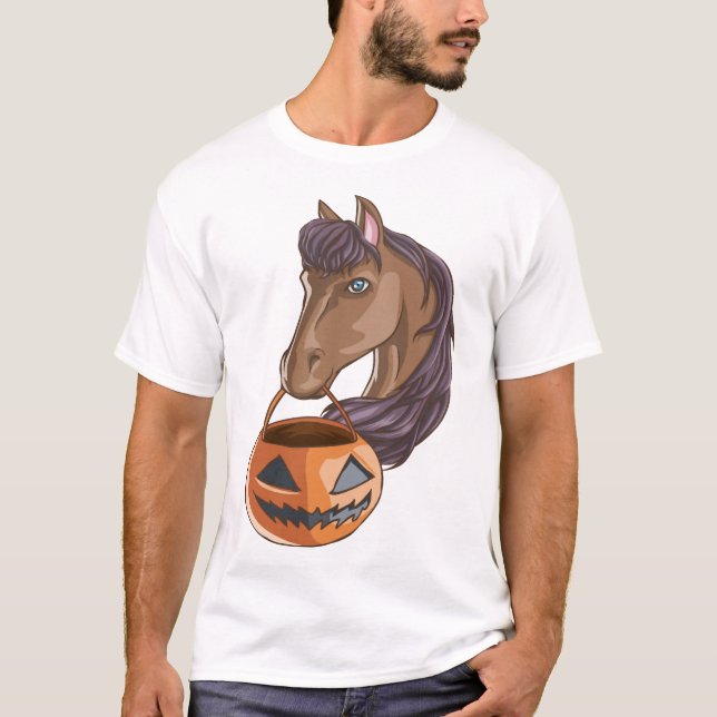 Camiseta Cavalo de Halloween (Frente)