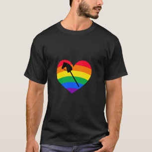 Camiseta Cavalo de hobby Cavalo de pau Arco-íris arco-íris