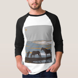 Camiseta Cavalo de Ilha Sable