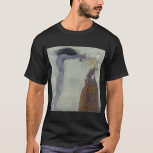 Camiseta Cavalo de Joan Miro cachimbo e flor vermelha