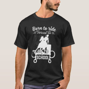 Camiseta Cavalo De nascer Forçado A Ir À Corrida De Cano Na