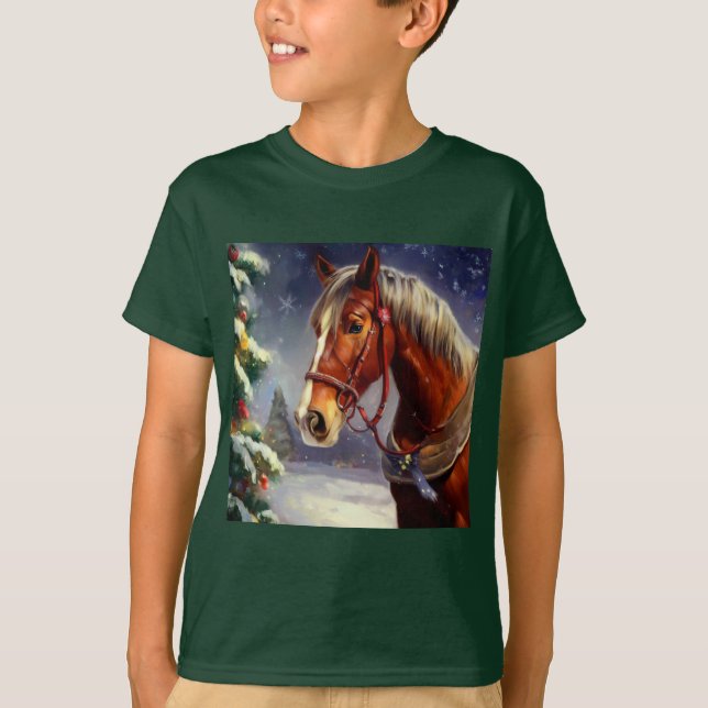 Camiseta Cavalo de Natal 1 (Frente)