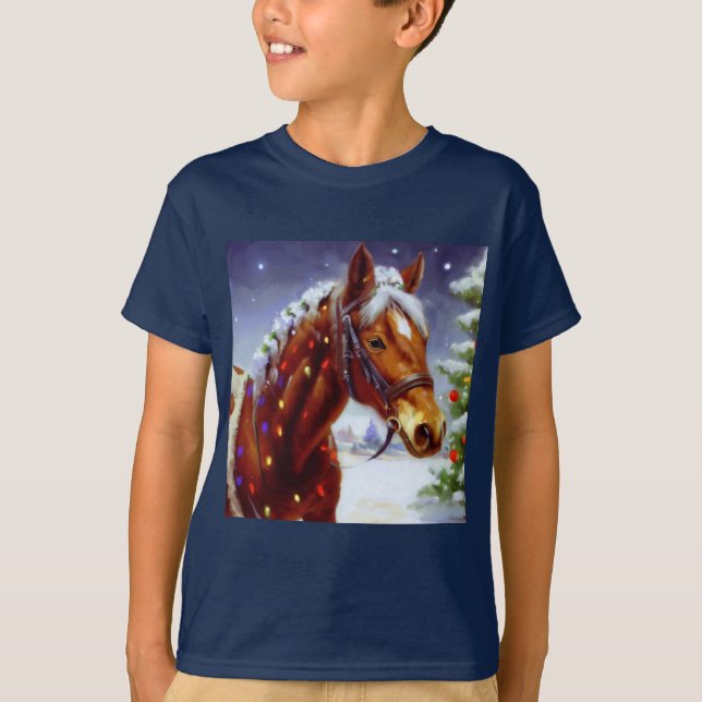 Camiseta Cavalo de Natal 3 (Frente)