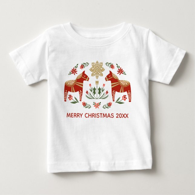 Camiseta Cavalo de Natal Dala (Frente)