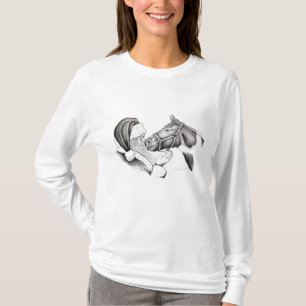 Camiseta Cavalo de Natal e Papai Noel