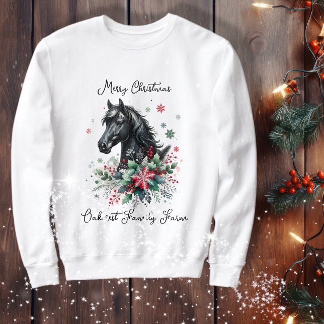 Camiseta Cavalo de Natal Equestre (Enjoy this Festive Christmas design! Customize with your favorite holiday event or greeting. )