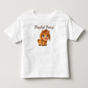 Camiseta Cavalo de Pôneo Bravo Adorável