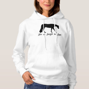Camiseta Cavalo de Prazer Ocidental Equestrian Live Laugh L