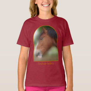 Camiseta Cavalo de Raça Shire Personalizado e Bonito
