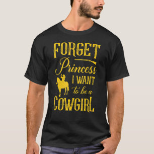Camiseta Cavalo De Rodeio Ocidental Esqueça A Princesa Eu Q