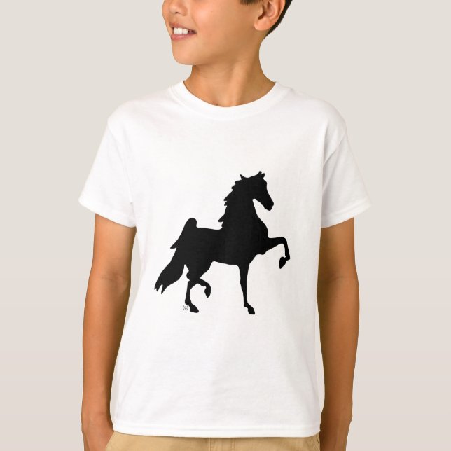 Camiseta Cavalo de Saddlebred do americano (Frente)