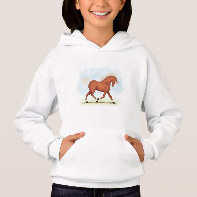 Camiseta Cavalo de Sorrel com Blaze e Meias (Frente)