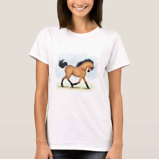 Camiseta Cavalo de Trote Cavalo Equestre (Frente)