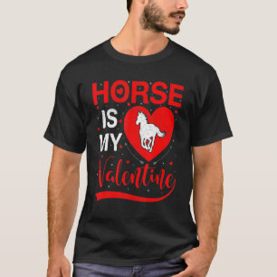 Camiseta Cavalo Dia de os namorados Engraçado, Cavalo Engra