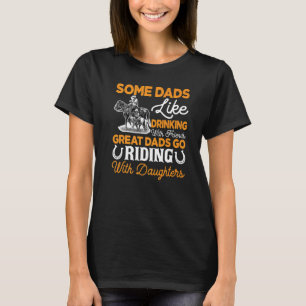 Camiseta Cavalo dia de os pais Andando Alguns Pais Como Beb