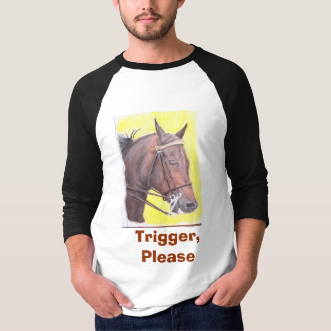 Camiseta Cavalo, disparador, por favor (Frente)