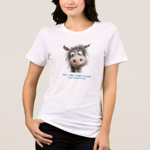 Camiseta Cavalo Divertido Tolo Preocupado