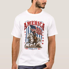 Camiseta Cavalo do 250º Aniversário Patriótico dos EUA