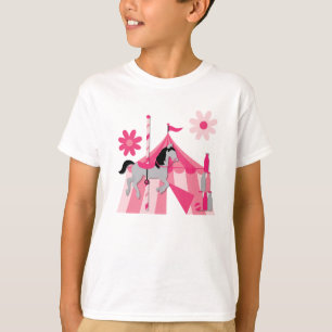 Camiseta Cavalo do carrossel da tenda de circo