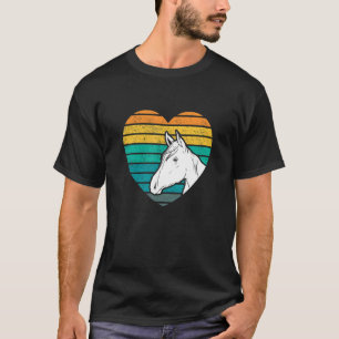 Camiseta Cavalo do Cavalo Gráfico do Coração sobrevoando Ca