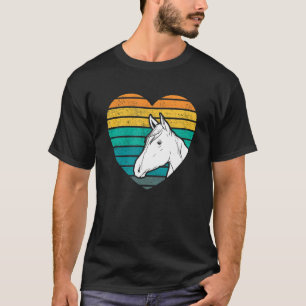 Camiseta Cavalo do Cavalo Gráfico do Coração sobrevoando Ca
