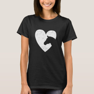 Camiseta Cavalo do Cavalo Gráfico do Coração sobrevoando Ca