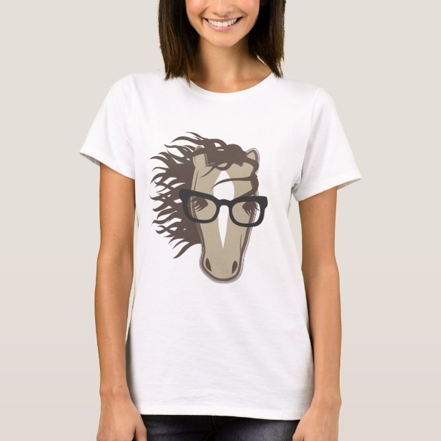 Camiseta Cavalo do hipster (Frente)